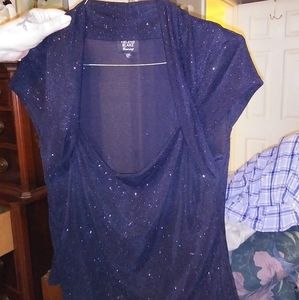 Helene blake glitter black dress shirt